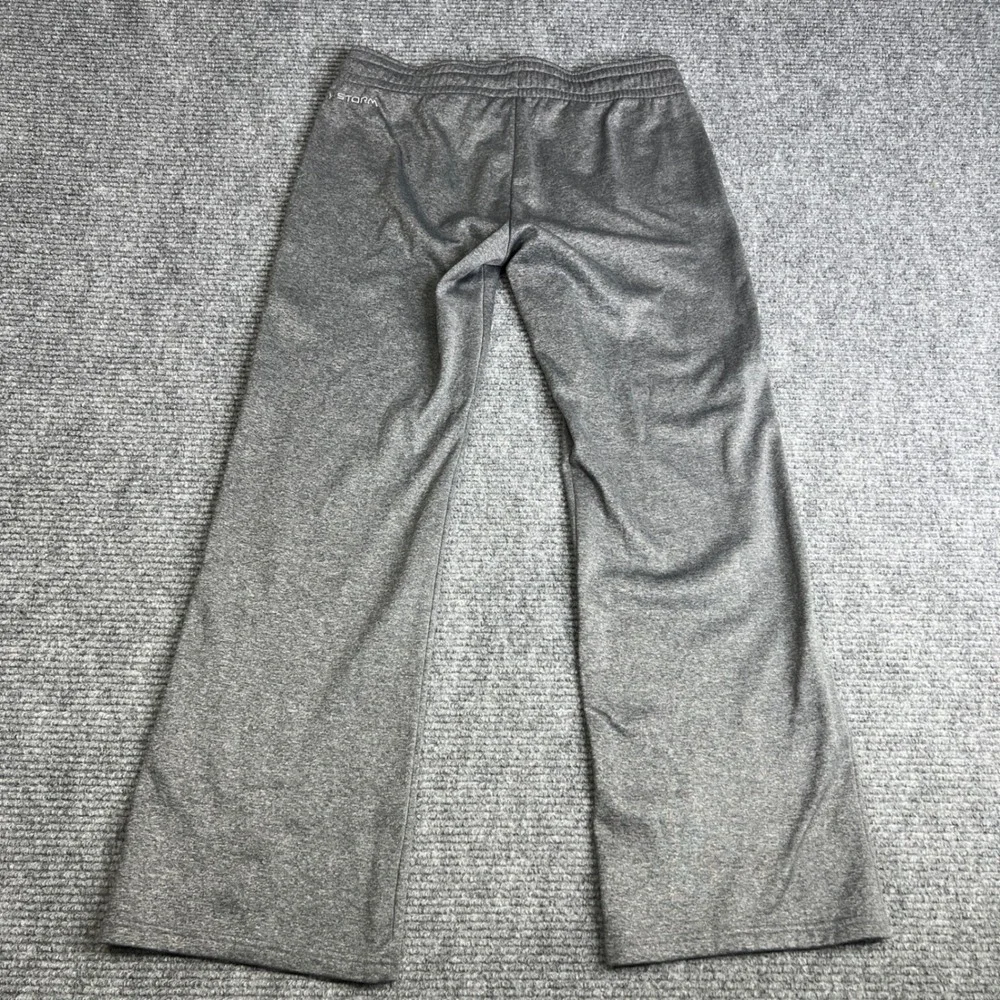 Under Armour Storm Gray Heather Semi-Fitted Wide Leg Sweatpants Womens Medium